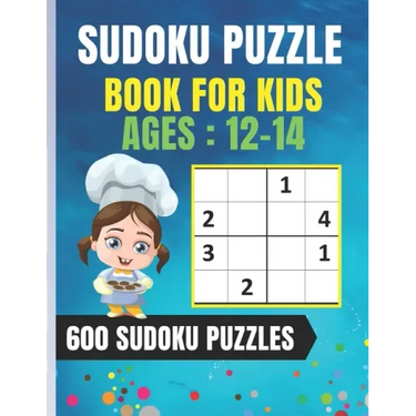Sudoku Puzzle Book For Kids Ages 12-14: Easy Sudoku for Children - 600 puzzles to improve memory and logic - 8.5 x 11 inches - 100 page
