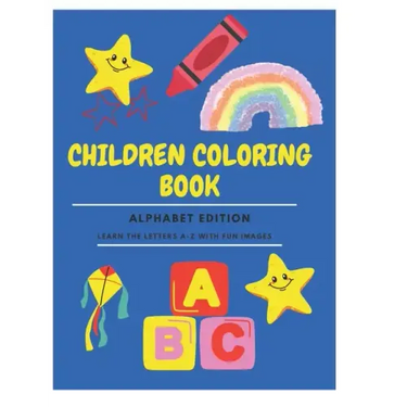 Children Coloring Paperback Book 8.5''-11'' for Kids Age 2-7: Learn the Alphabet with Fun Images