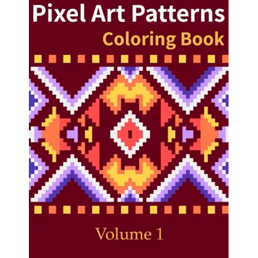 Pixel Art Patterns Coloring Book