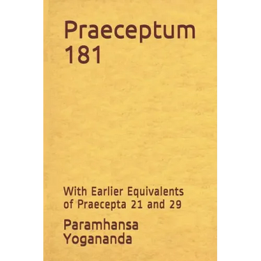 Praeceptum 181: With Earlier Equivalents of Praecepta 21 and 29