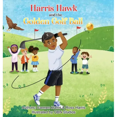 Harris Hawk and the Golden Golf Ball