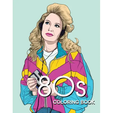 80s COLORING BOOK: A Fashion Coloring book for adults and teens