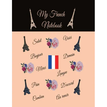 My French Notebook: Ruled 6 sections Notebook/Diary with some useful French expressions