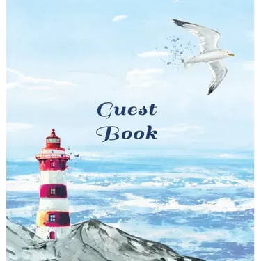 GUEST BOOK FOR VACATION HOME, Visitors Book, Beach House Guest Book, Seaside Retreat Guest Book, Visitor Comments Book.: HARDCOVER: Suitable for Beach