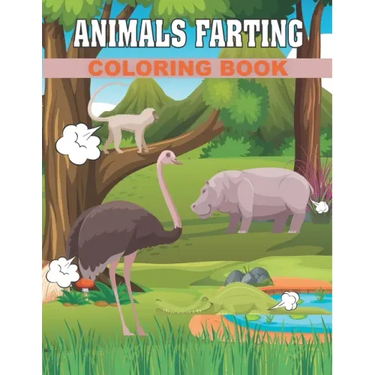 50 Animals farting Coloring Book