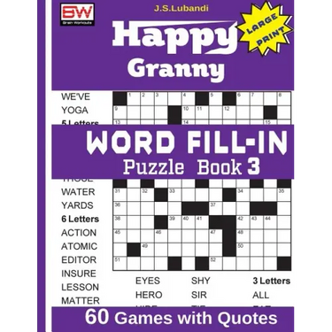 Happy Granny WORD FILL-IN Puzzle Book 3