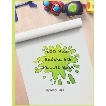 200 Kids Suduko 6x6 Puzzle Book.