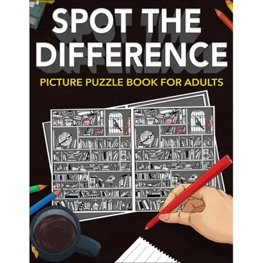 Spot the Difference: Picture Puzzle Book for Adults