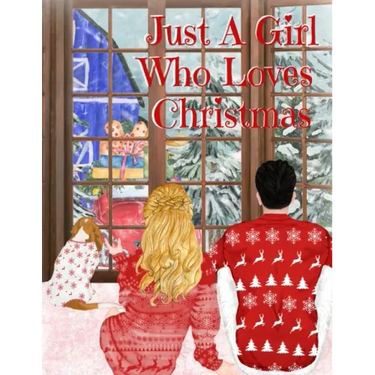 Just A Girl Who Loves Christmas: Holiday Movie Log Journal Book - Winter Journal Gift For Best Friend, Sister, Daughter, BFF, Wife - Cute Notebook Buc