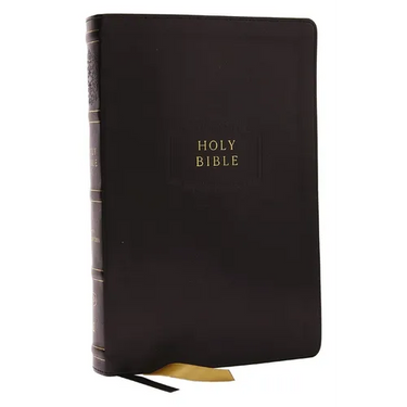 KJV Holy Bible with Apocrypha and 73,000 Center-Column Cross References, Black Leathersoft, Red Letter, Comfort Print (Thumb Indexed): King James Vers