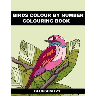 Birds Colour by Number Colouring Book: Beautiful Birds Colouring Book For Adults Seniors and Teens