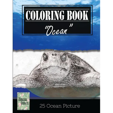 Ocean Sealife Greyscale Photo Adult Coloring Book, Mind Relaxation Stress Relief: Just added color to release your stress and power brain and mind, co