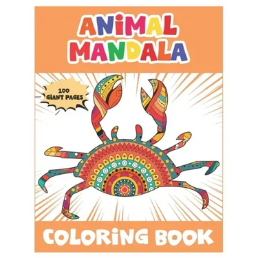 Animal Mandala Coloring Book: 50 Fun Animal Mandalas Coloring Book For Kids Ages 4-8/ An Awsome Coloring Book with Elephants, Owls, Dolphin, Pigs, C
