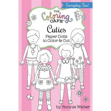 The Coloring Cafe Cuties-Paper Dolls to Color and Cut