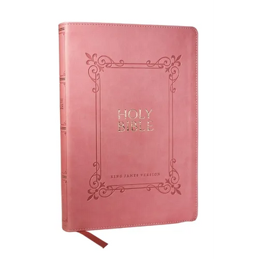 KJV Holy Bible: Large Print with 53,000 Center-Column Cross References, Pink Leathersoft, Red Letter, Comfort Print: King James Version