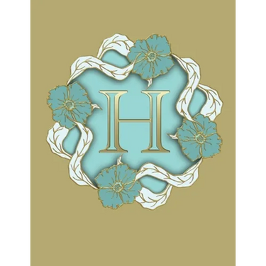 H: 100 Pages 8.5" X 11" Monogram Notebook College Ruled Line Paper