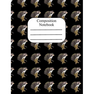 Composition Notebook: Squirrel Monkey Polka Dot Wide Ruled Composition Book - 120 Pages - 60 Sheets