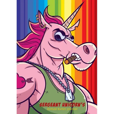Sergeant Unicorn's Dotted Bullet Journal: Medium A5 - 5.83X8.27