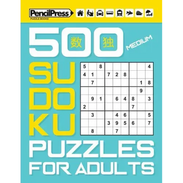 500 Medium Sudoku Puzzles for Adults (with answers)