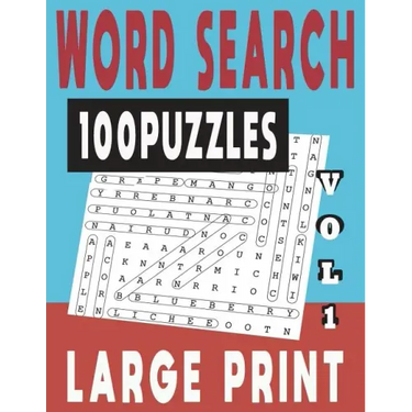Word Search Large Print 100 Puzzles Vol 1
