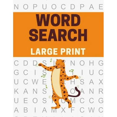 Large Print Word Search: Large Printed Word Searches for Elderly