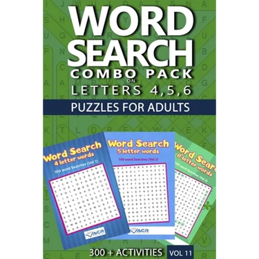 Word Search Combo Pack: Puzzles For Adults, 300+ Activities
