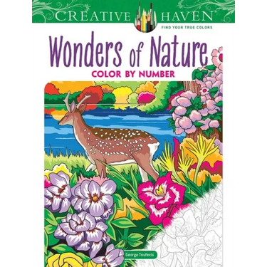 Creative Haven Wonders of Nature Color by Number