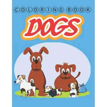 Coloring Book Dogs: coloring books stress relieving 8x11.5 inches 64 pages - for kids and adults