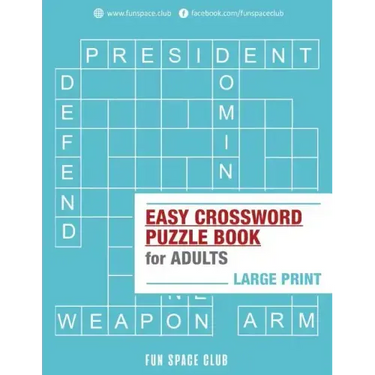 Easy Crossword Puzzle Books for Adults Large Print: Crossword Easy Puzzle Books