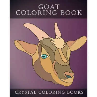 Goat Coloring Book: 30 Simple Goat Face Line Drawing Coloring Pages