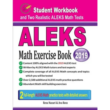 ALEKS Math Exercise Book: Student Workbook and Two Realistic ALEKS Math Tests
