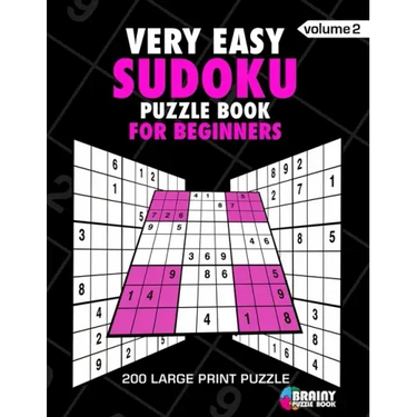 Very Easy Sudoku Puzzle Book For Adults: 200 Large Print Puzzles with Answer (Volume 2)