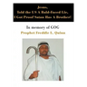 Jesus, Told the US A Bald-Faced Lie, I Got Proof Satan Has A Brother!: In memory of GOG