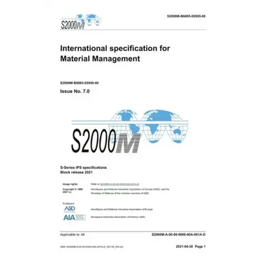 S2000M, International specification for Material Management, Issue 7.0: S-Series 2021 Block Release