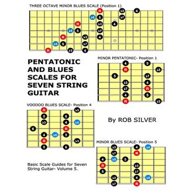 Pentatonic and Blues Scales for Seven String Guitar
