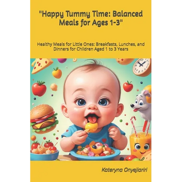 "Happy Tummy Time: Balanced Meals for Ages 1-3" Healthy Meals for Little Ones: Breakfasts, Lunches, and Dinners for Children Aged 1 to 3 Years