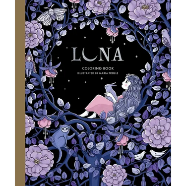 Luna Coloring Book: Hardcover Adult Coloring Book Featuring Thick, High-Quality Paper