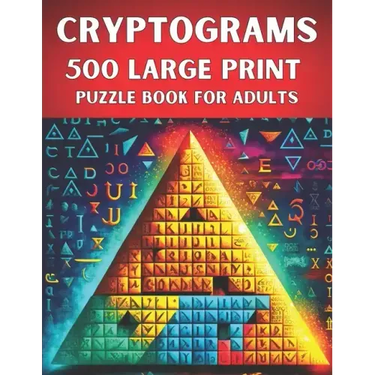 Cryptograms Puzzle Book for Adults: 500 Large Print Puzzles to Test Your Brainpower