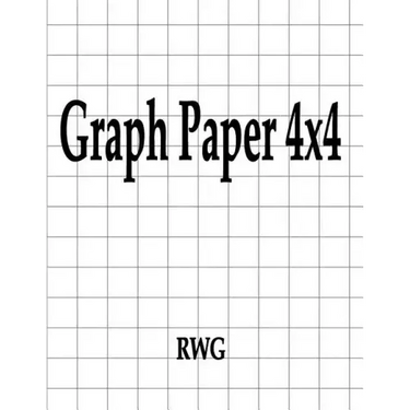 Graph Paper 4x4: 100 Pages 8.5" X 11"