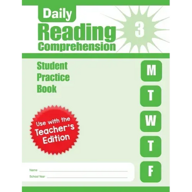 Daily Reading Comprehension, Grade 3 Student Edition Workbook