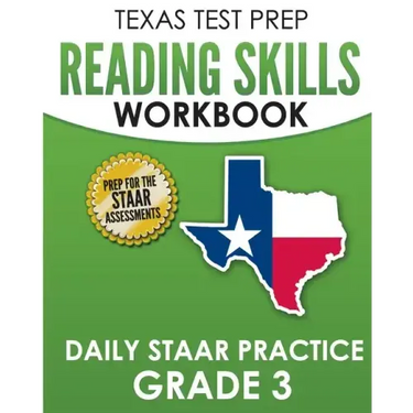 TEXAS TEST PREP Reading Skills Workbook Daily STAAR Practice Grade 3: Preparation for the STAAR Reading Tests