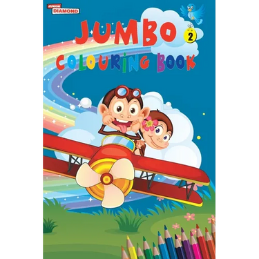 Jumbo Colouring Book 2 for 4 to 8 years old Kids Best Gift to Children for Drawing, Coloring and Painting