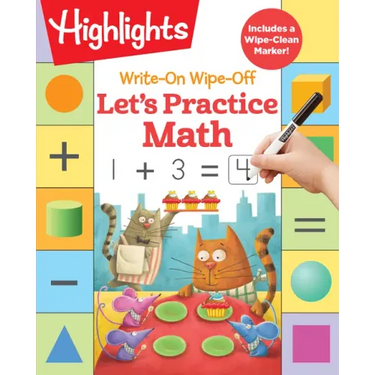 Write-On Wipe-Off Let's Practice Math