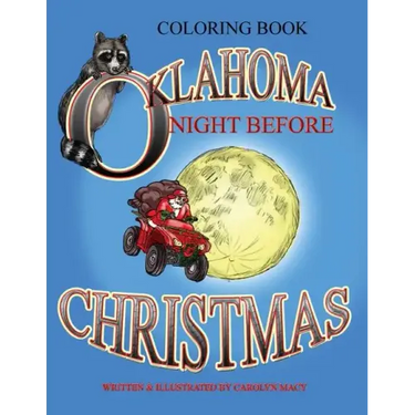 Oklahoma Night Before Christmas Coloring Book