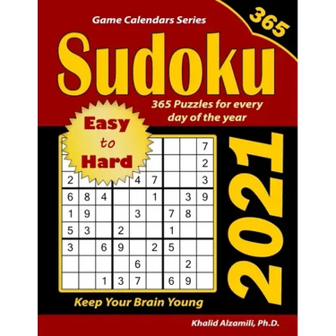 2021 Sudoku: 365 Easy to Hard Puzzles for Every Day of the Year: Keep Your Brain Young