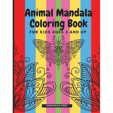 Animal Mandala Coloring Book for Kids Ages 3 and UP: Cute coloring book with black outlines, Animal Designs, 36 unique one-side pages promoting creati