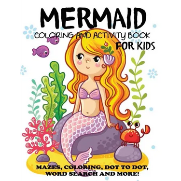 Mermaid Coloring and Activity Book for Kids