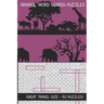 Animal Word Search Puzzles: Great Travel Size, 50 Seek and Find, Word Circle Pencil Puzzles for Kids and Adults