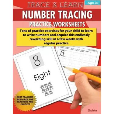 Trace & Learn Numbers Tracing Workbook Practice Worksheets: Daily Practice Guide for Pre-K Children