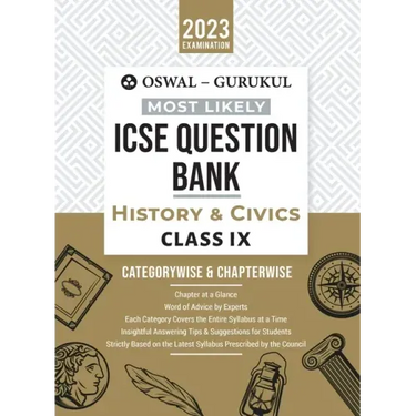 Oswal - Gurukul History & Civics Most Likely Question Bank: ICSE Class 9 For 2023 Exam